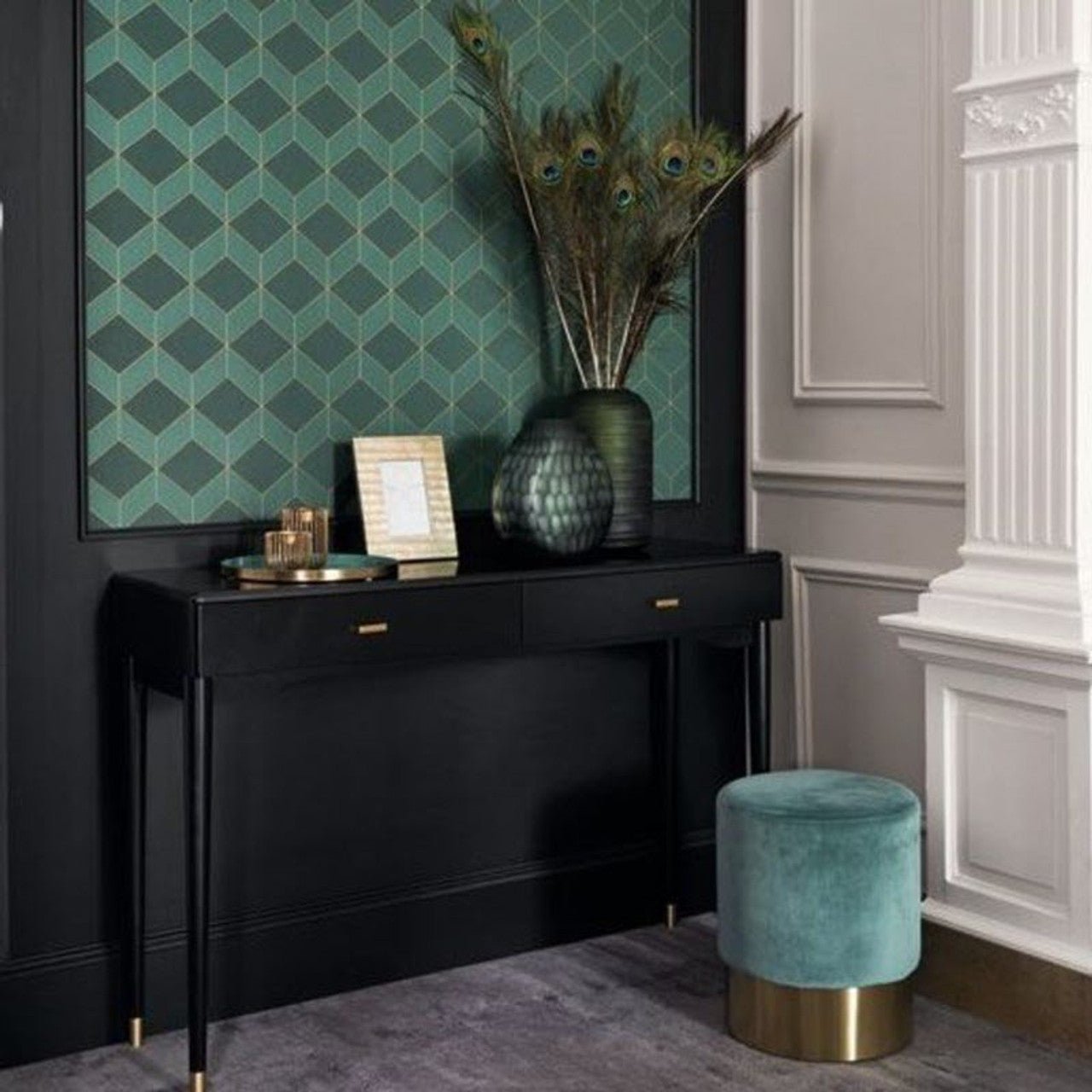 Metro 1930 Wallpaper - Taupe - Casadeco - 85681212 - Premier Wallcovering