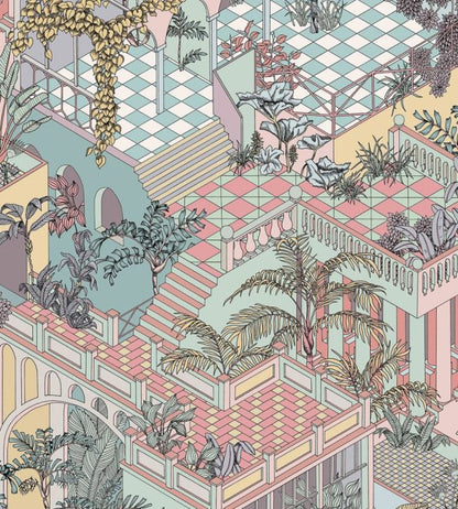 Miami Icons Wallpaper - Pastel - 112/6023 - Cole & Son - Premier Wallcovering