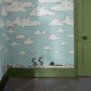 Mickey In The Clouds Wallpaper - Sea Salt - DDIW217292 - Sanderson