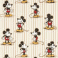 Mickey Stripe Wallpaper - Peanut - DDIW217273 - Sanderson
