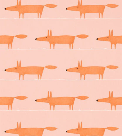 Midi Fox Wallpaper - Milkshake / Rose - NHAP112816 - Scion