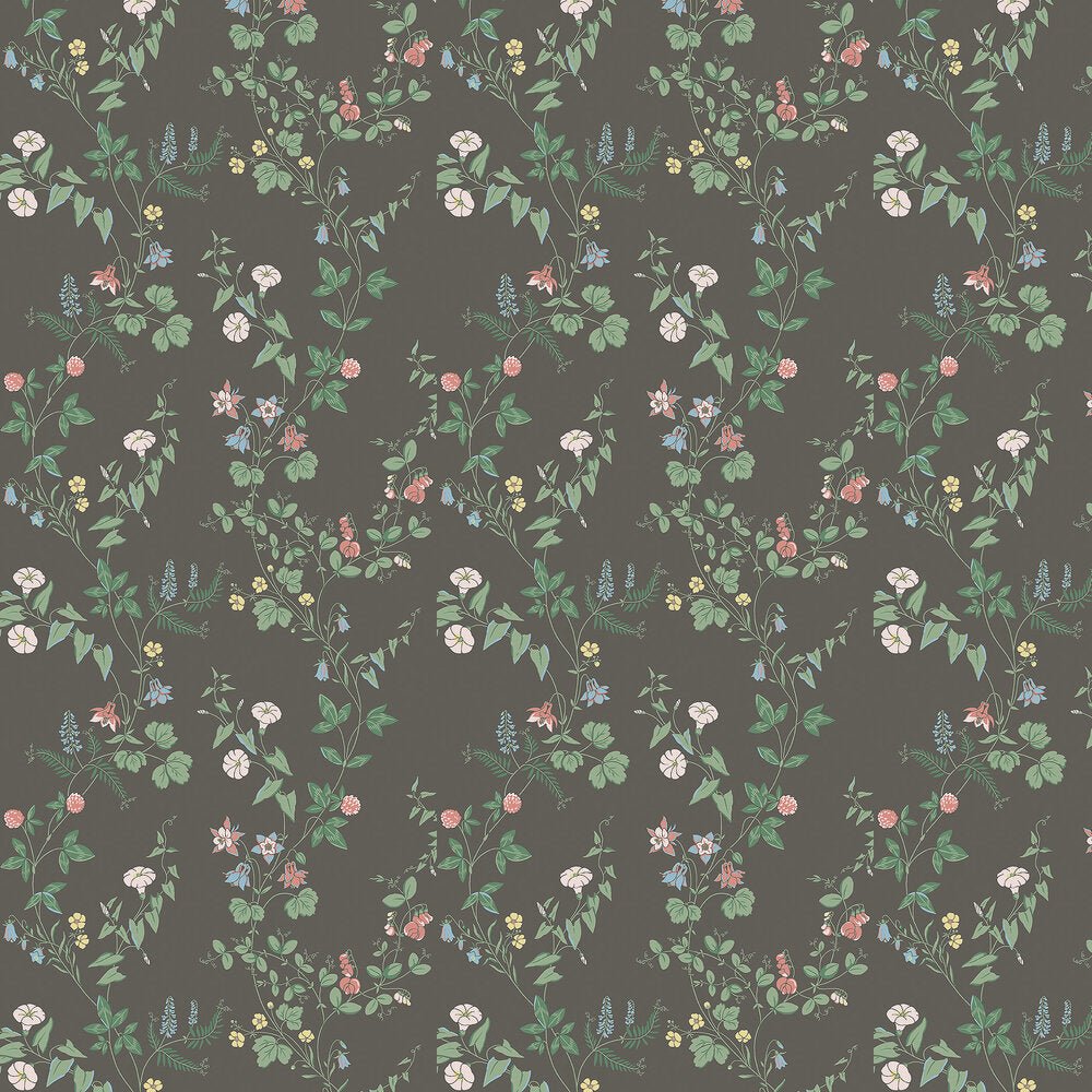 Midsummer Eve Wallpaper - Black - Boråstapeter - 7679 - Premier Wallcovering