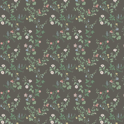 Midsummer Eve Wallpaper - Black - Boråstapeter - 7679 - Premier Wallcovering