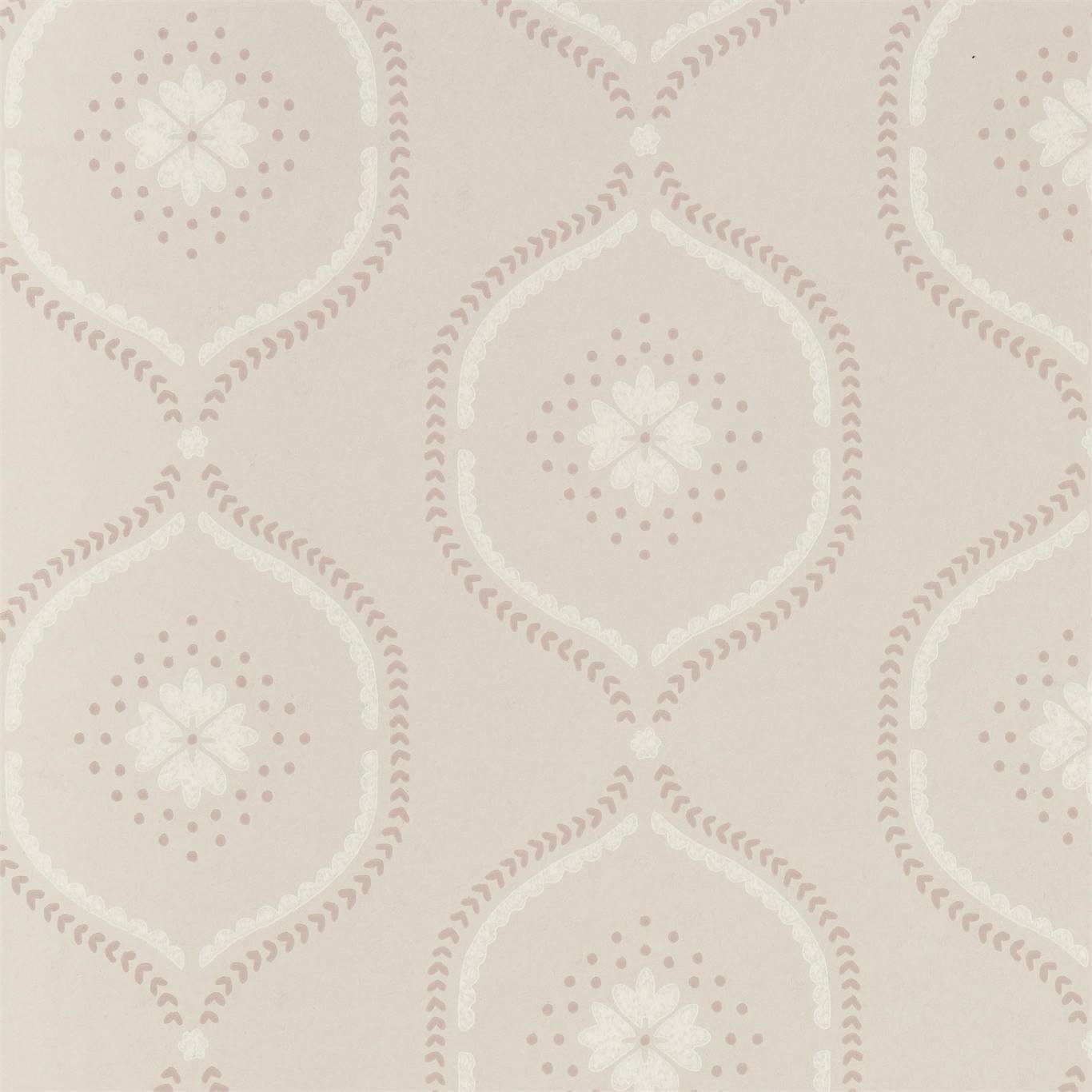 Milcombe Wallpaper - Powder Pink - Sanderson - DLMW216881