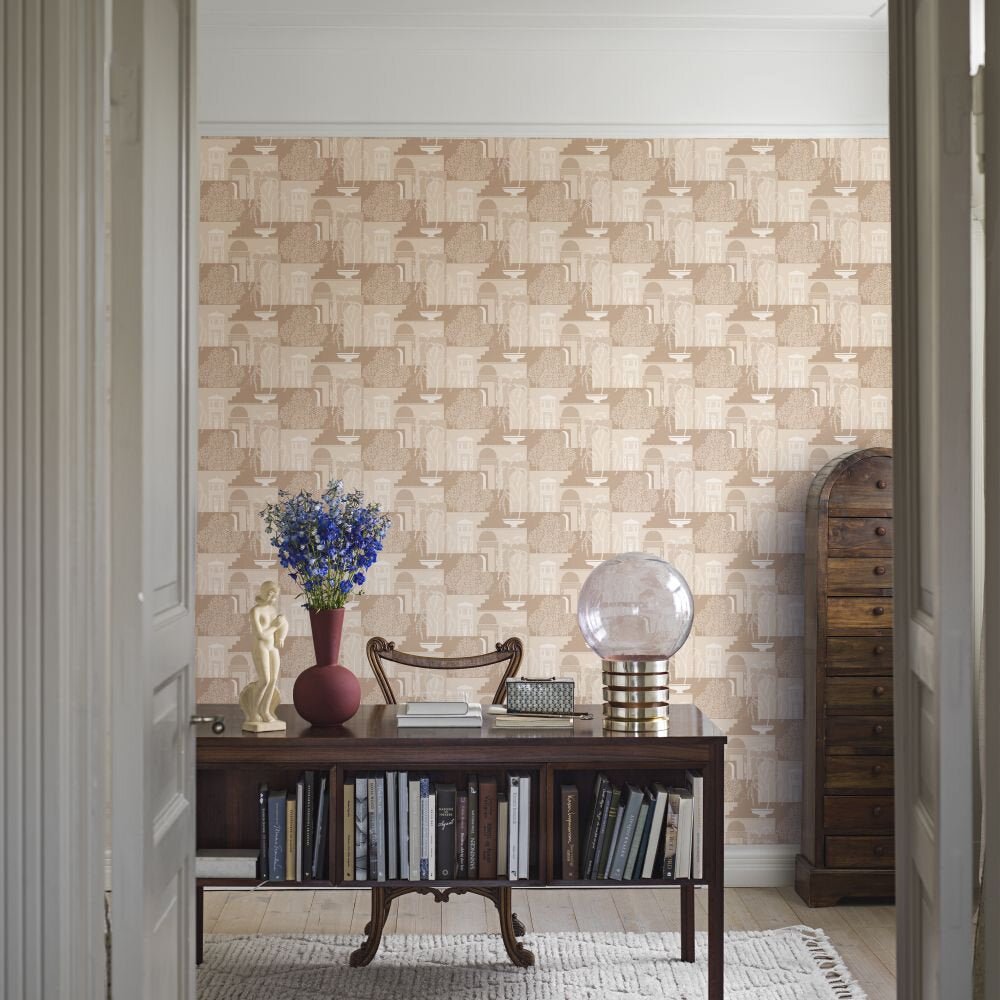 Mimi Wallpaper - Terracotta - Boråstapeter - 5516 - Premier Wallcovering