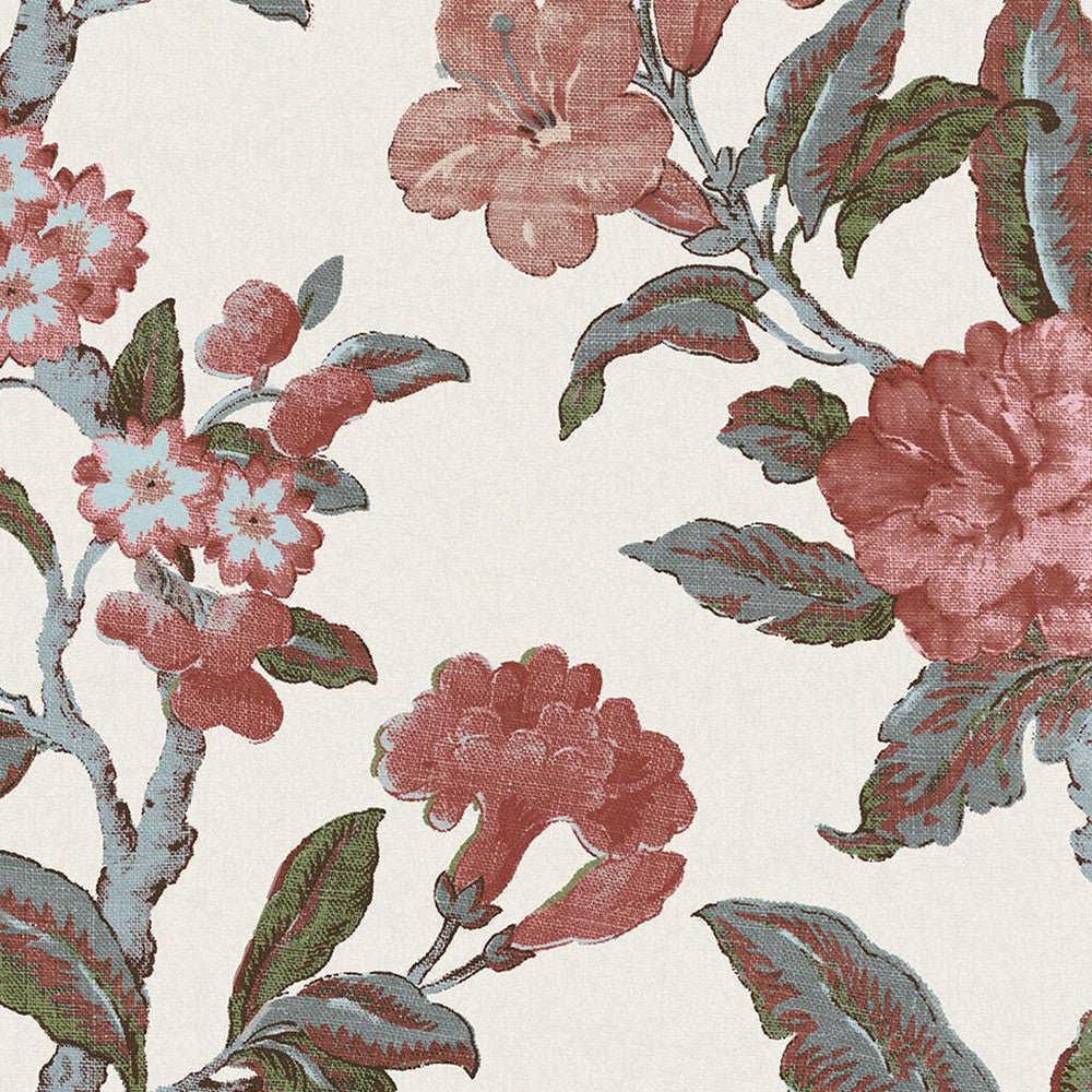 Minera Wallpaper - Crimson Red - Laura Ashley - 118488 - Premier Wallcovering