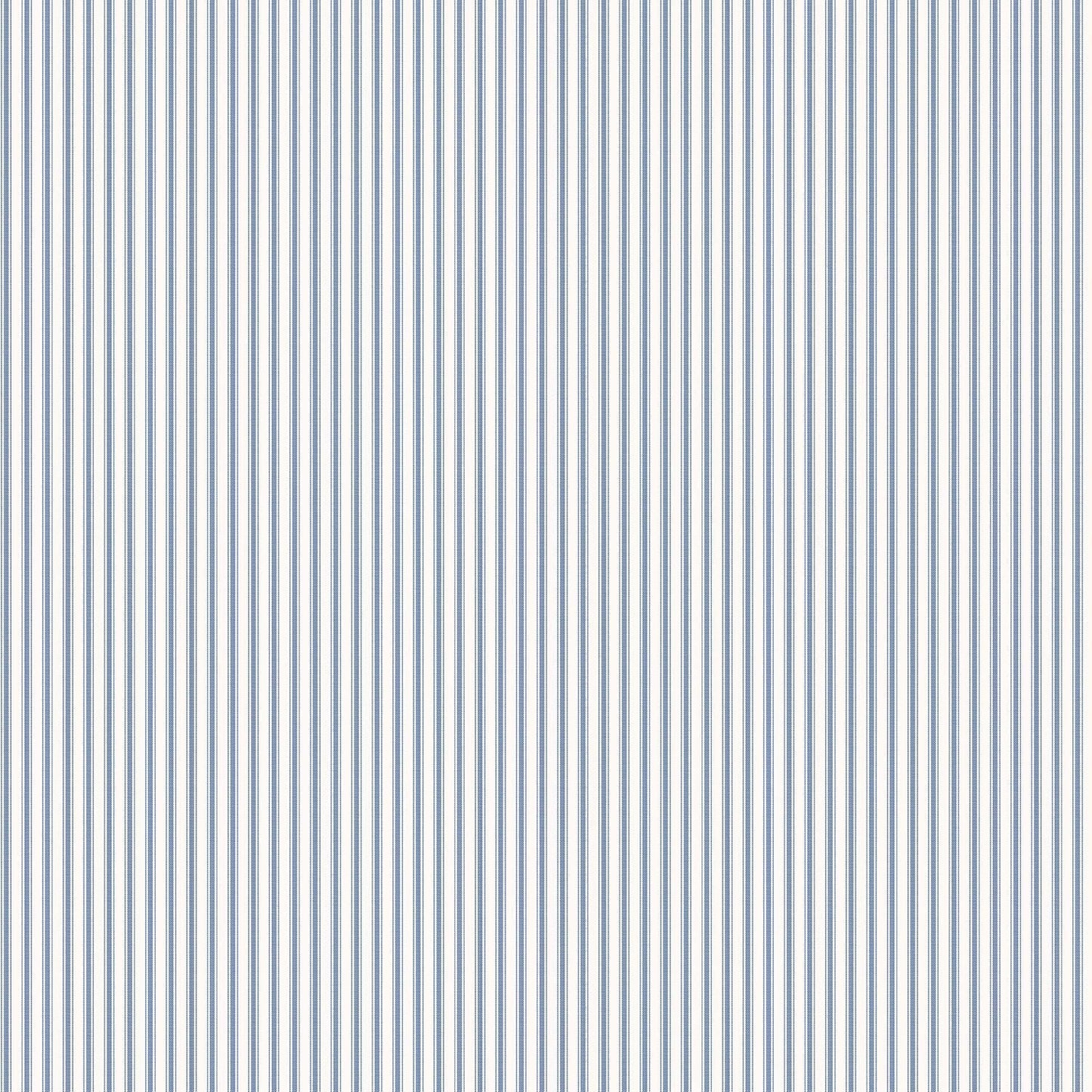 Miniatures 2 Double Stripe Wallpaper - Blue / White - Galerie - G67927 - Premier Wallcovering