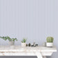 Miniatures 2 Double Stripe Wallpaper - Blue / White - Galerie - G67927 - Premier Wallcovering