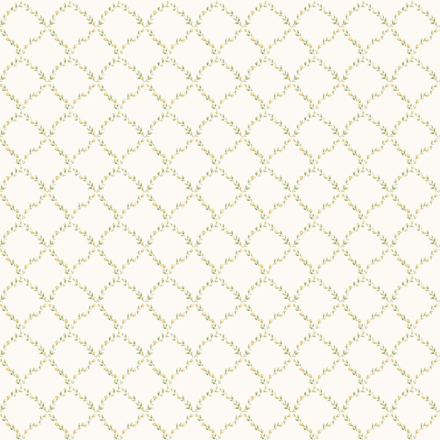 Miniatures 2 Geometric Trellis Wallpaper - Yellow / Green - Galerie - G67907 - Premier Wallcovering