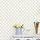 Miniatures 2 Geometric Trellis Wallpaper - Lilac / Green - Galerie - G67906 - Premier Wallcovering