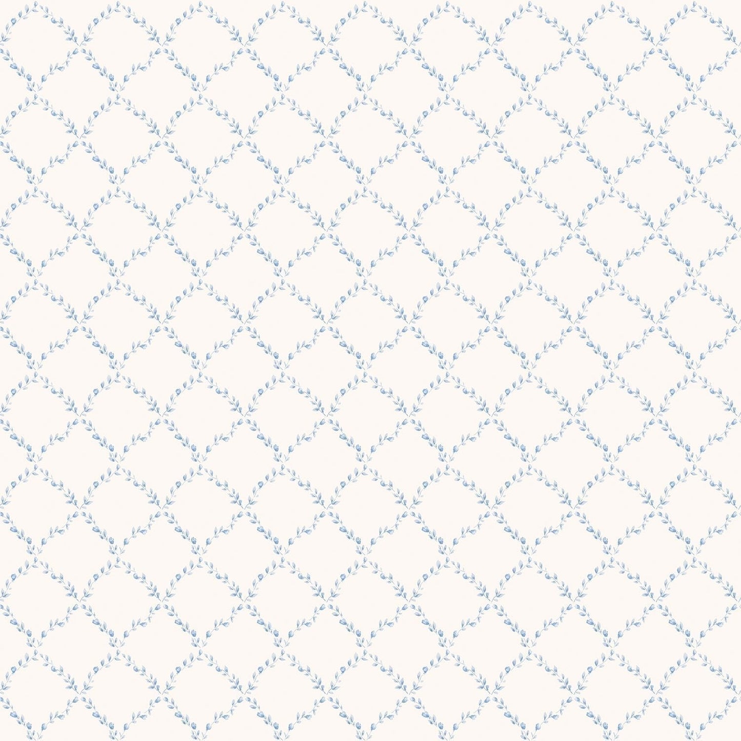 Miniatures 2 Geometric Trellis Wallpaper - Blue - Galerie - G67903 - Premier Wallcovering