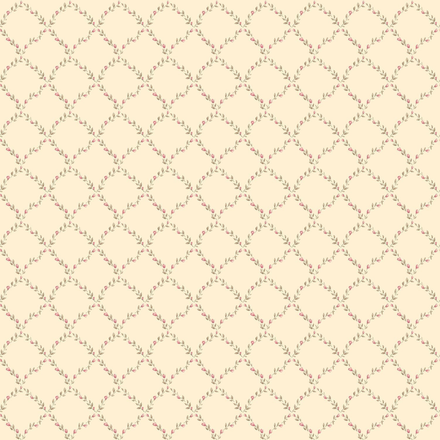 Miniatures 2 Geometric Trellis Wallpaper - Pink / Beige - Galerie - G67904 - Premier Wallcovering
