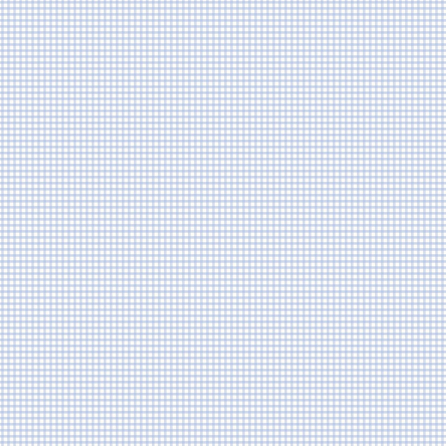 Miniatures 2 Gingham Wallpaper - Blue - Galerie - G67874 - Premier Wallcovering