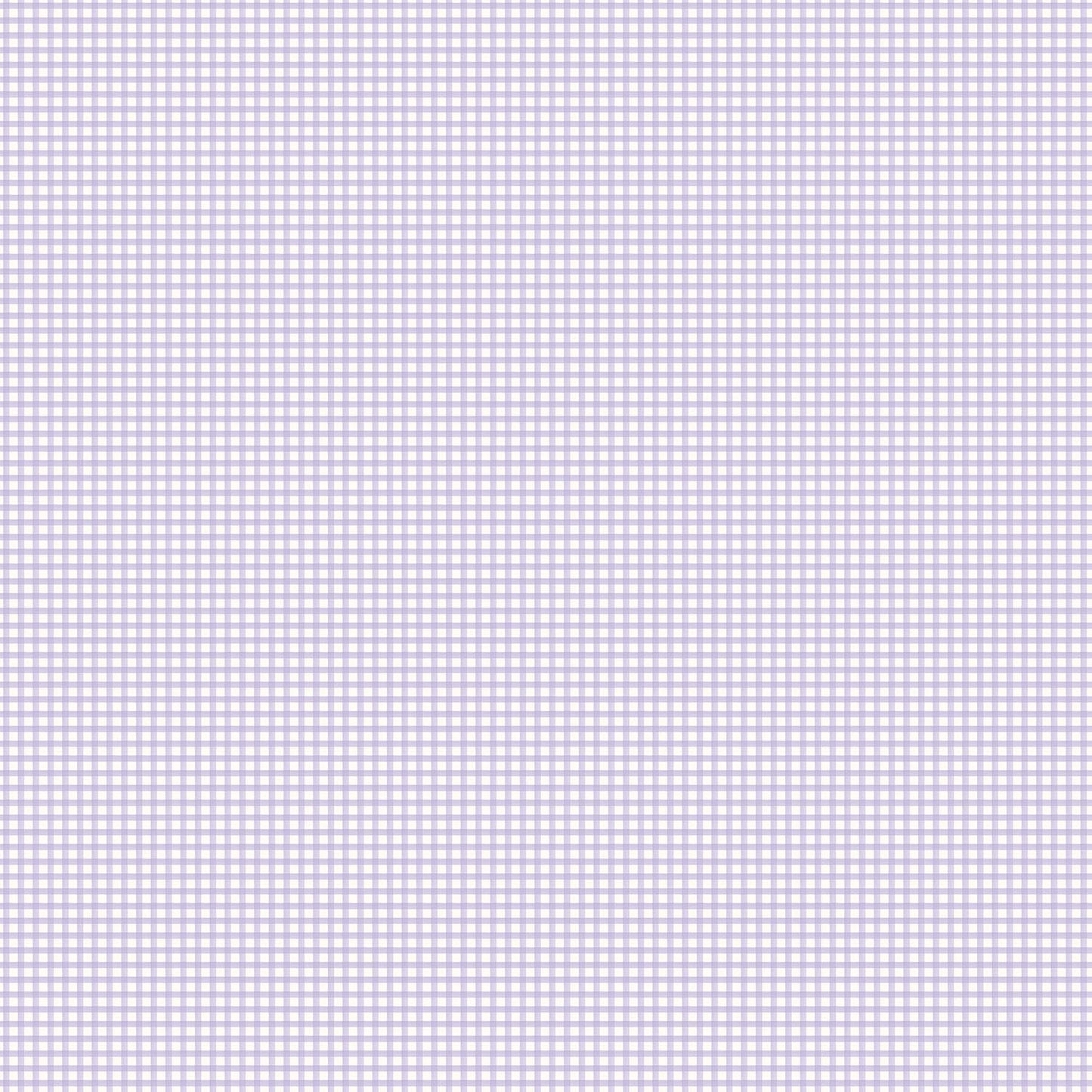 Miniatures 2 Gingham Wallpaper - Lilac - Galerie - G67877 - Premier Wallcovering