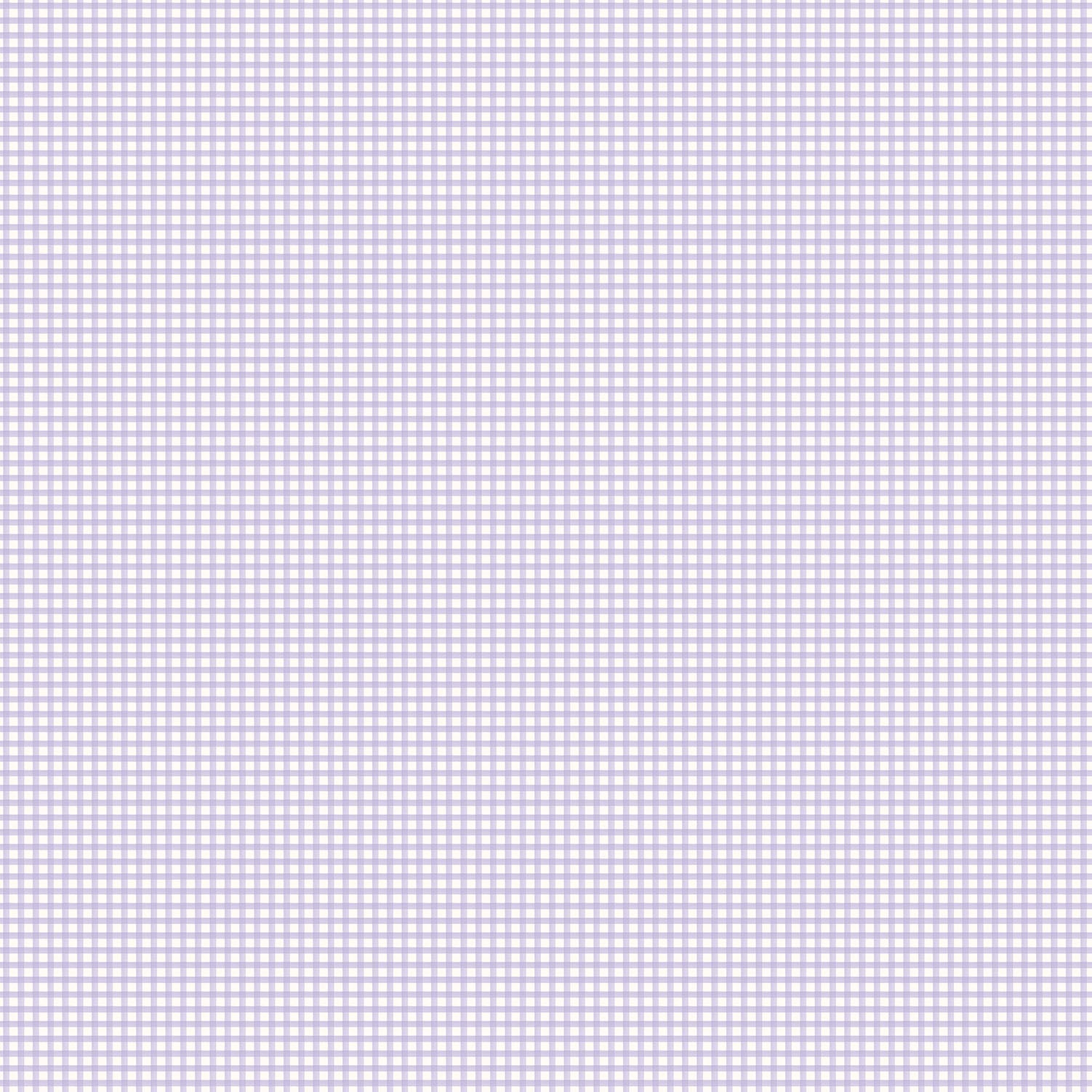 Miniatures 2 Gingham Wallpaper - Lilac - Galerie - G67877 - Premier Wallcovering