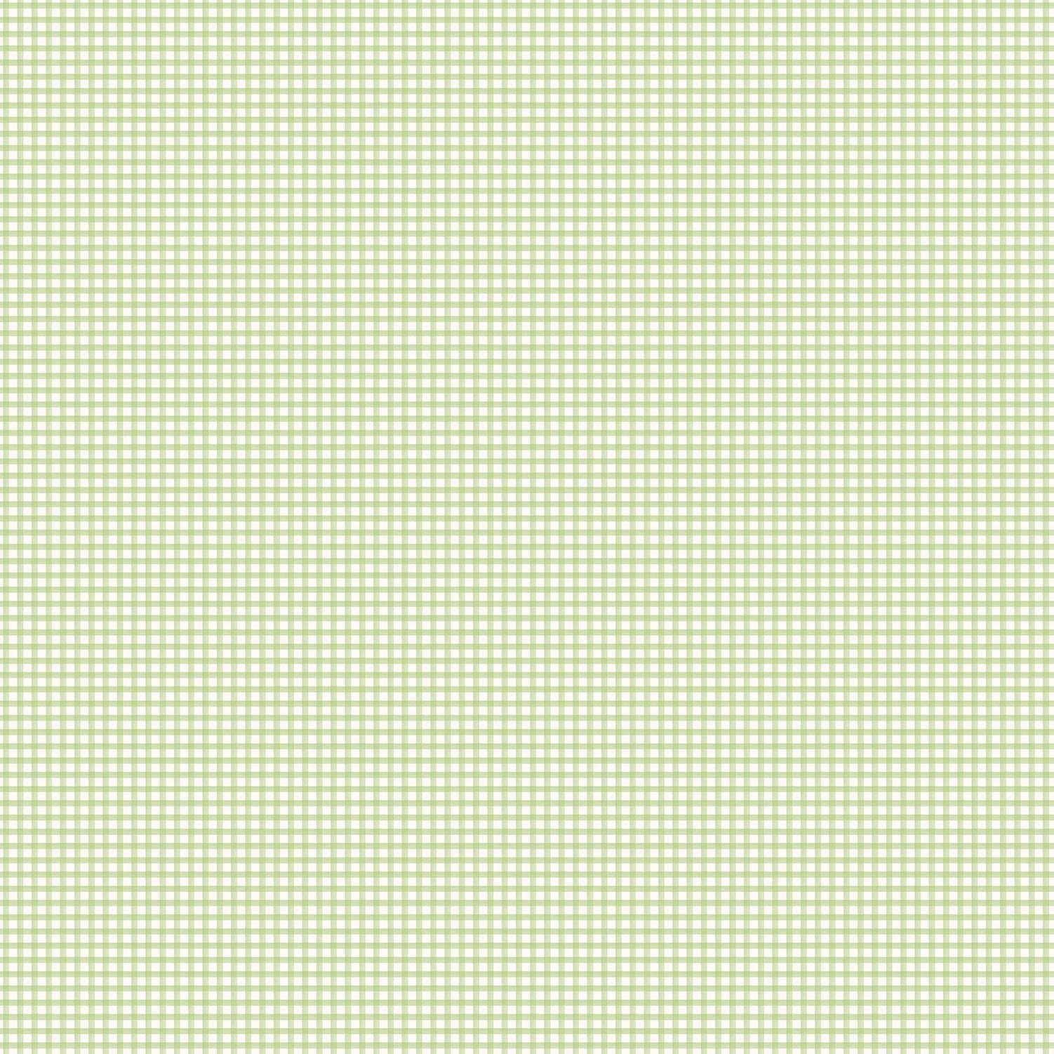 Miniatures 2 Gingham Wallpaper - Green - Galerie - G67875 - Premier Wallcovering