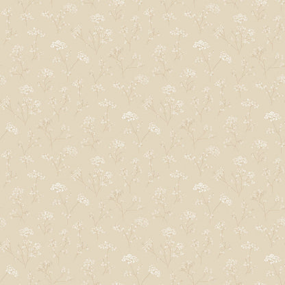 Miniatures 2 Parsley Flowers Wallpaper - Beige - Galerie - G67869 - Premier Wallcovering