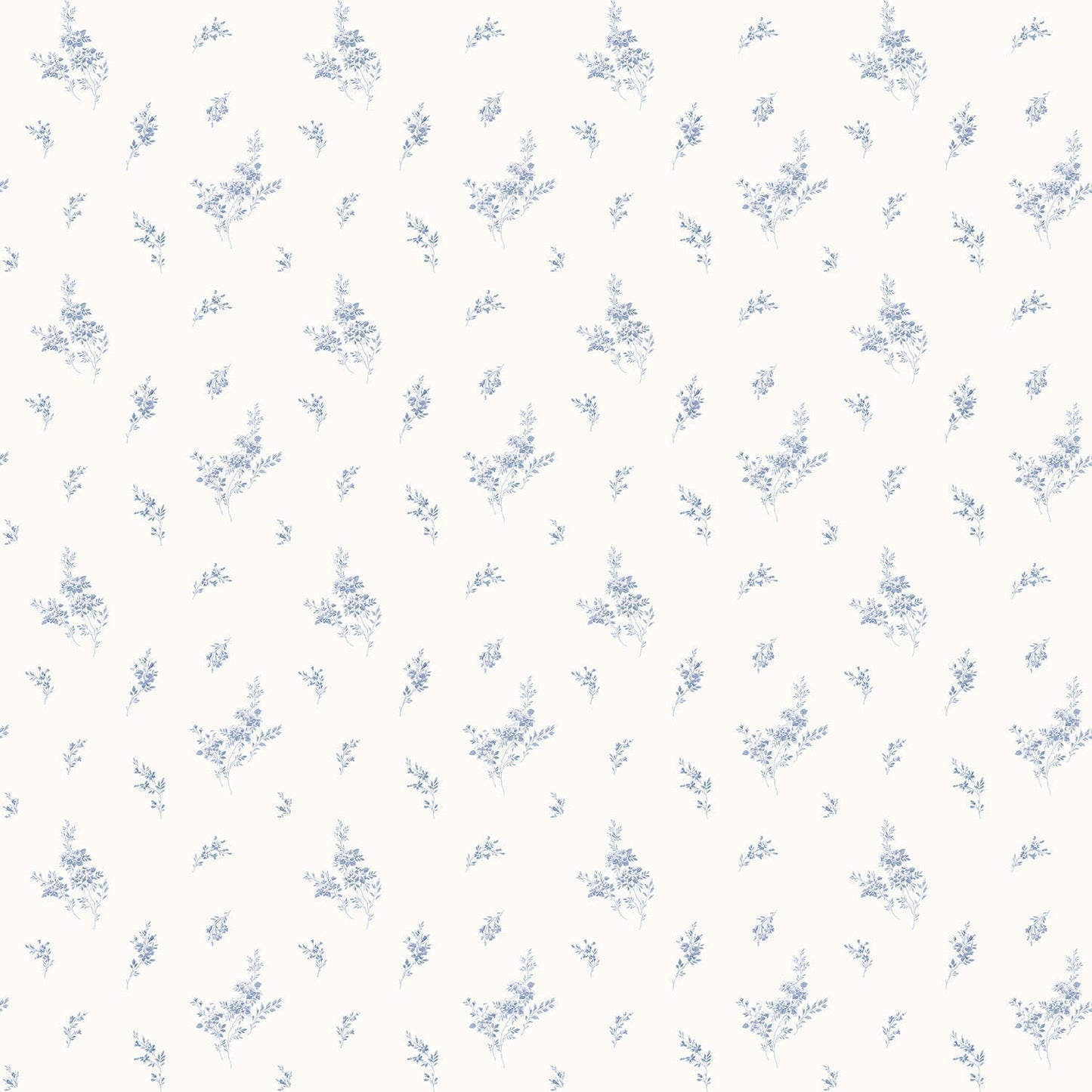 Miniatures 2 Rose Bouquets Wallpaper - Blue - Galerie - G67915 - Premier Wallcovering