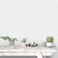 Miniatures 2 Rose Trellis Wallpaper - Blue - Galerie - G67932 - Premier Wallcovering