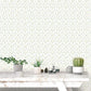 Miniatures 2 Rose Trellis Wallpaper - Lilac / Green - Galerie - G67935 - Premier Wallcovering