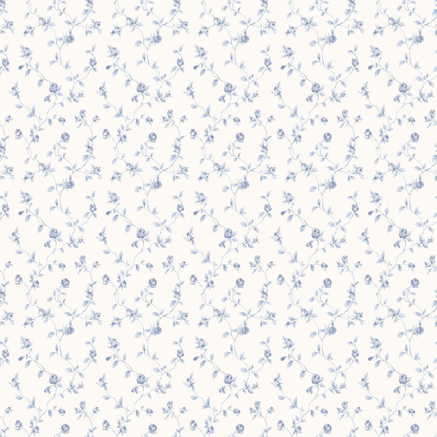 Miniatures 2 Rose Trellis Wallpaper - Blue - Galerie - G67932 - Premier Wallcovering
