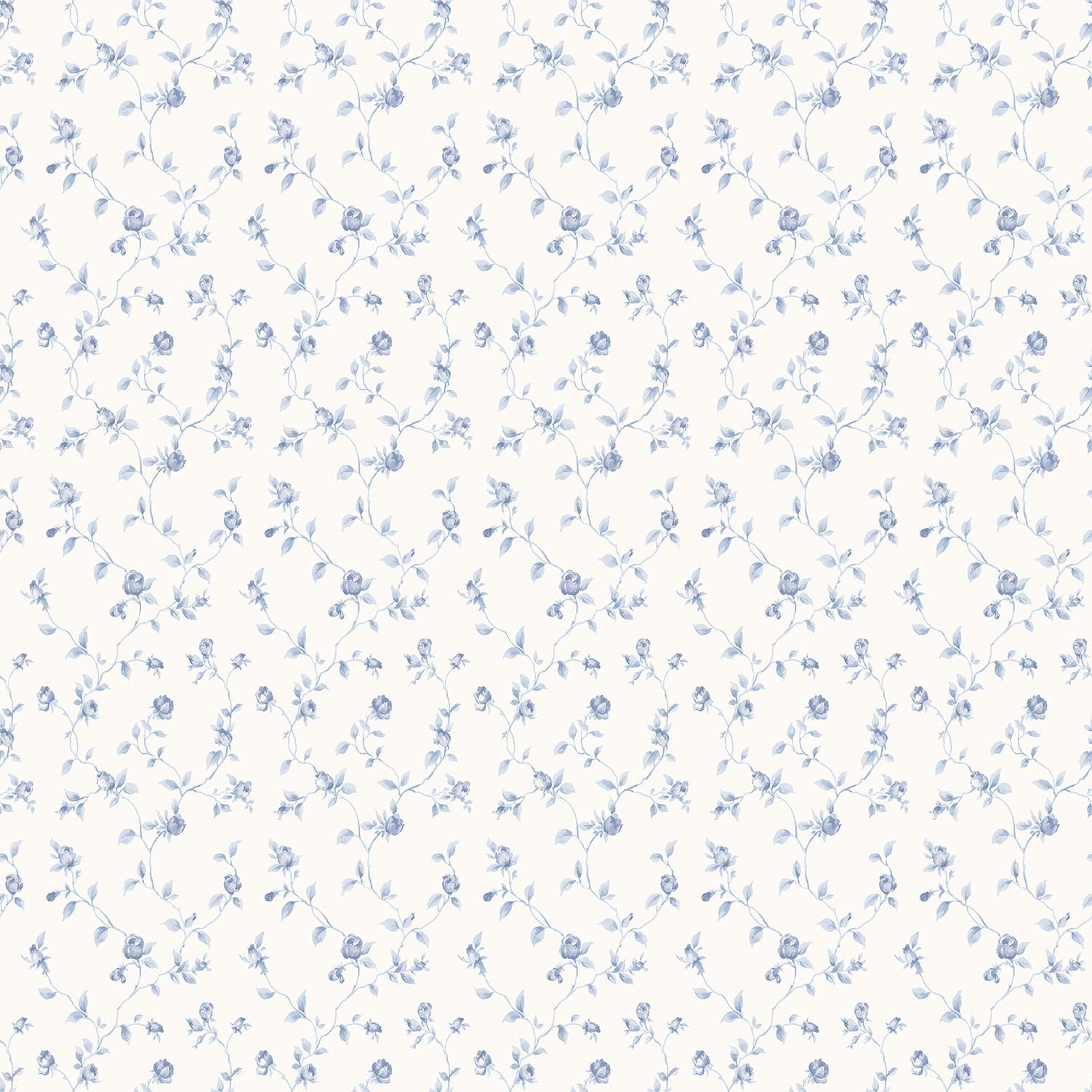 Miniatures 2 Rose Trellis Wallpaper - Blue - Galerie - G67932 - Premier Wallcovering