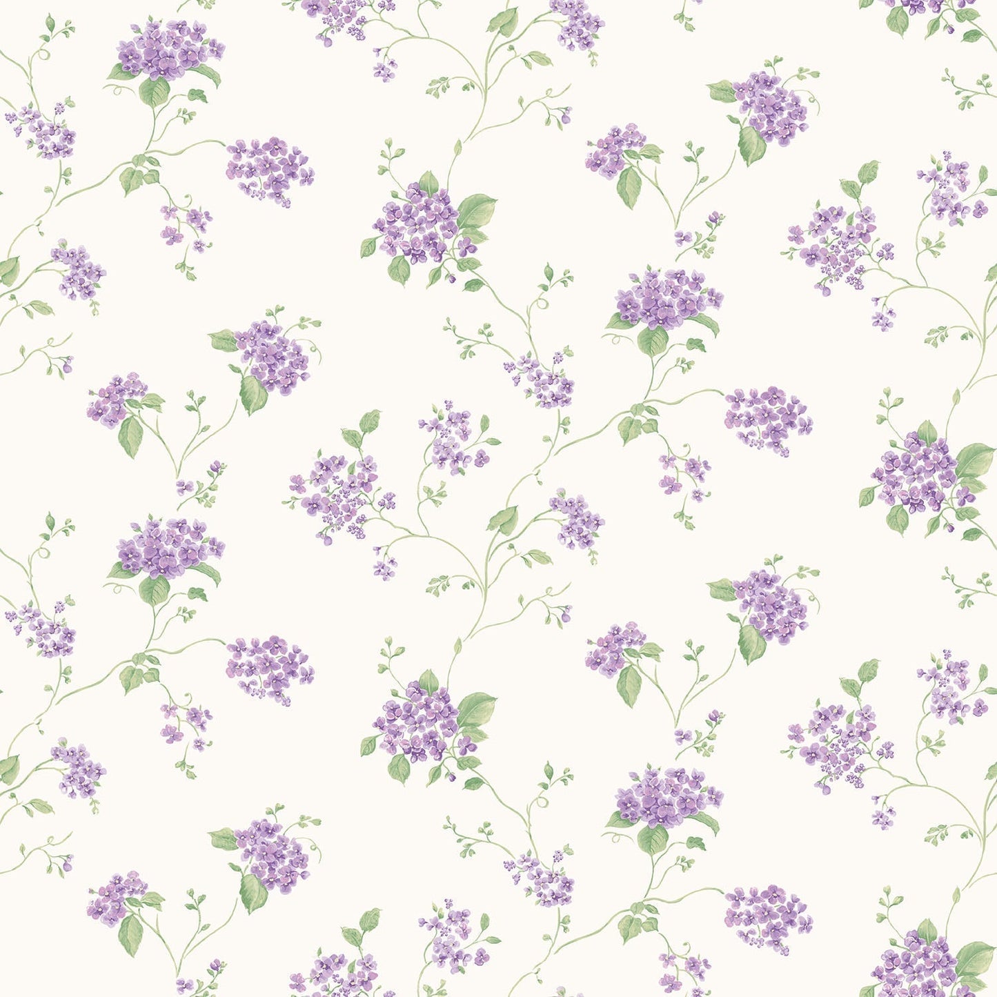Miniatures 2 Spring Flowers Wallpaper - Purple - Galerie - G67867 - Premier Wallcovering
