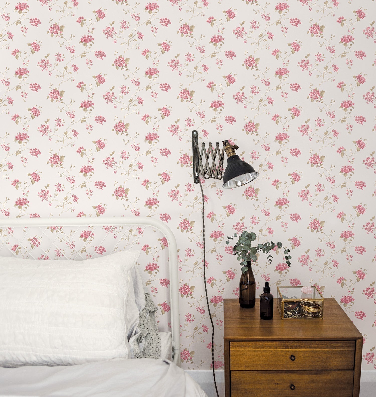 Miniatures 2 Spring Flowers Wallpaper - Red - Galerie - G67866 - Premier Wallcovering