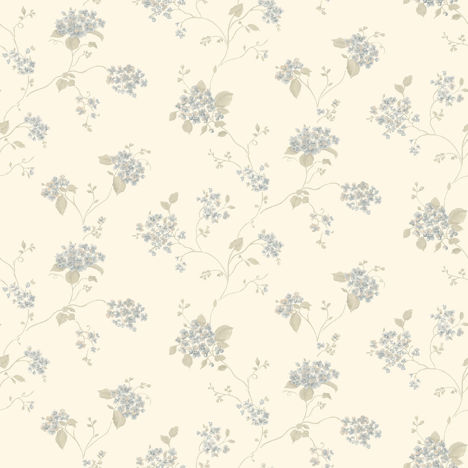 Miniatures 2 Spring Flowers Wallpaper - Pale Blue - Galerie - G67865 - Premier Wallcovering