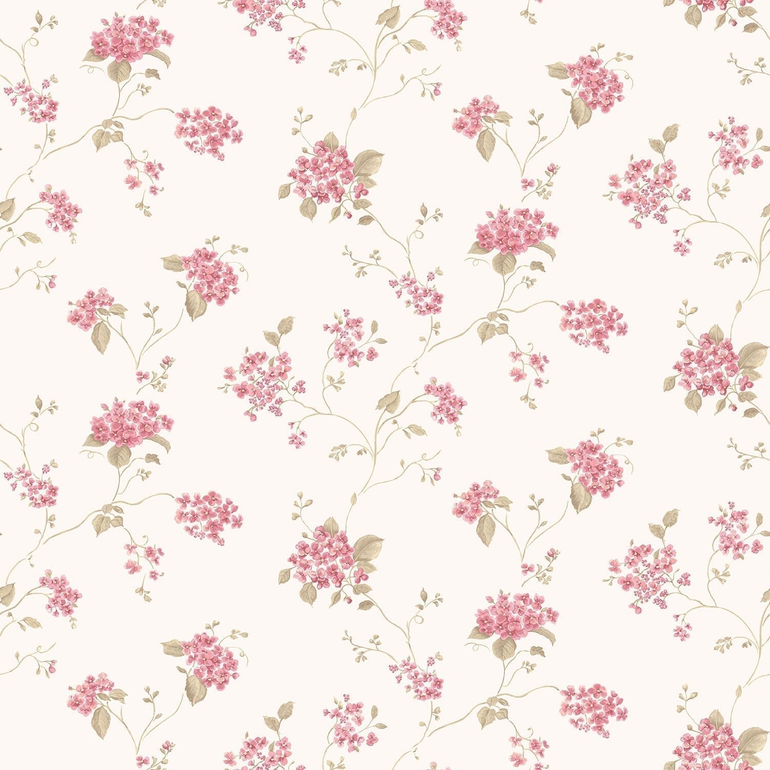 Miniatures 2 Spring Flowers Wallpaper - Red - Galerie - G67866 - Premier Wallcovering