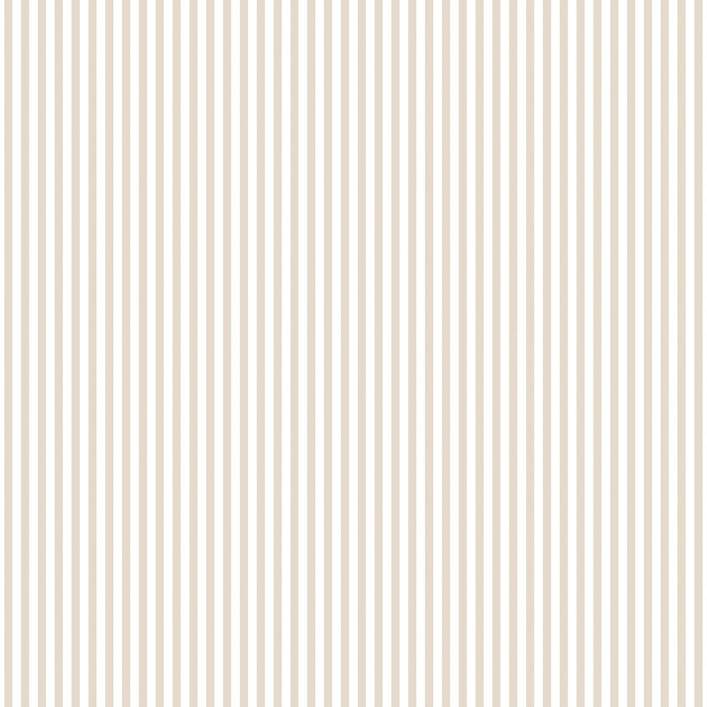 Miniatures 2 Tiny Stripe Wallpaper - Taupe / White - Galerie - G67913 - Premier Wallcovering