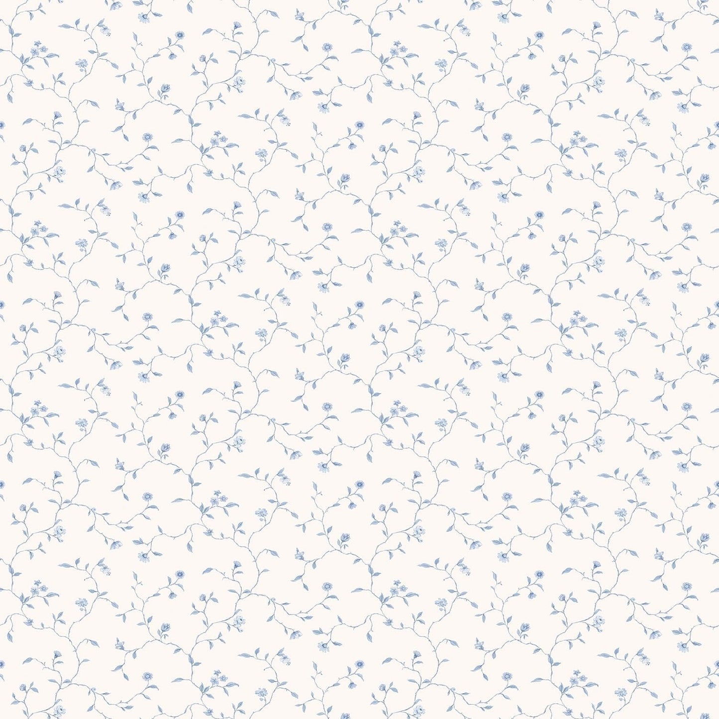 Miniatures 2 Trellis Vines Wallpaper - Blue - Galerie - G67920 - Premier Wallcovering