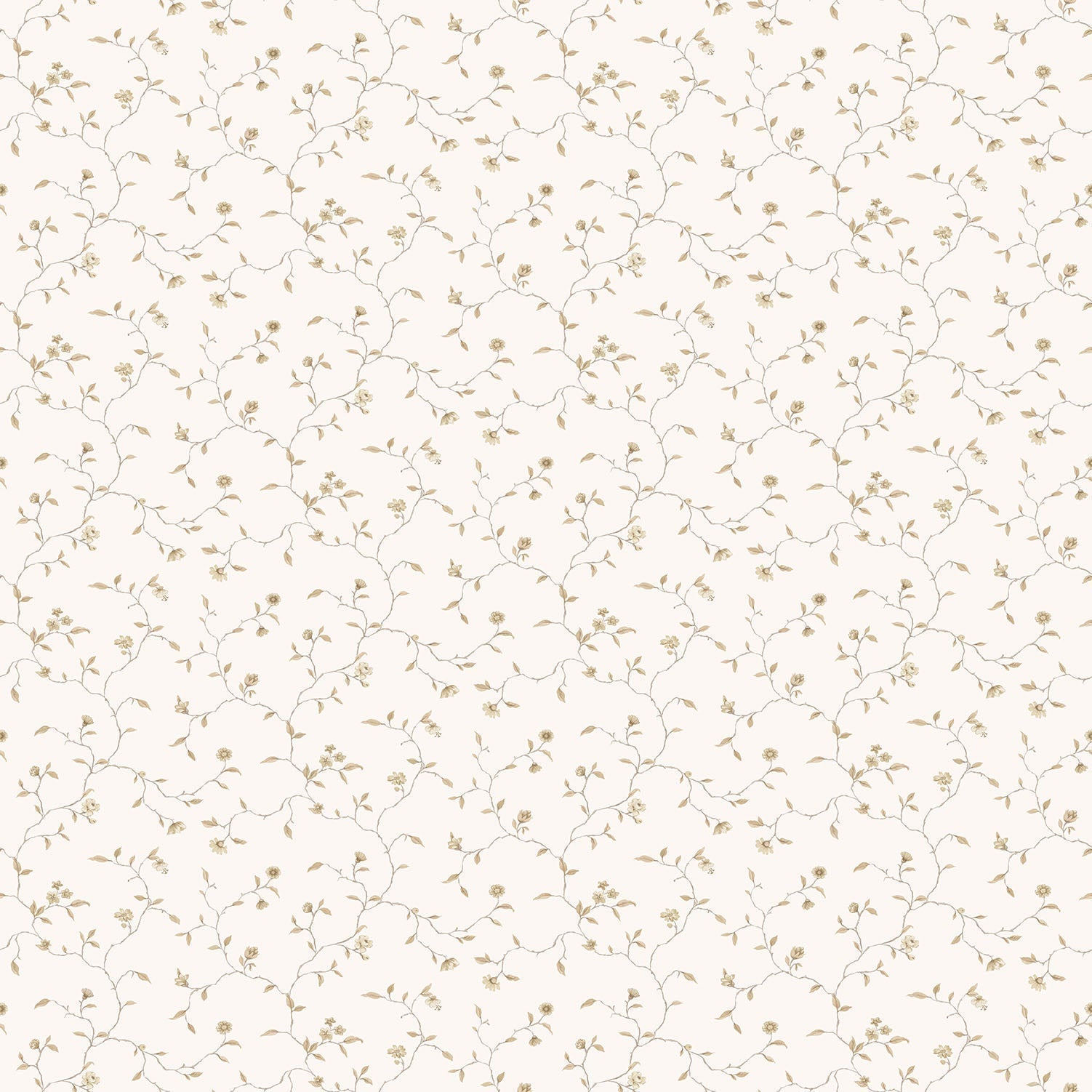 Miniatures 2 Trellis Vines Wallpaper - Beige / Cream - Galerie - G67924 - Premier Wallcovering