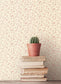 Miniatures 2 Trellis Vines Wallpaper - Red / Cream - Galerie - G67925 - Premier Wallcovering