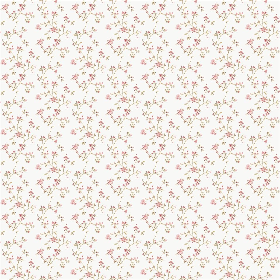 Miniatures 3 Blossom Branch Wallpaper - Pink - Galerie - G68700 - Premier Wallcovering