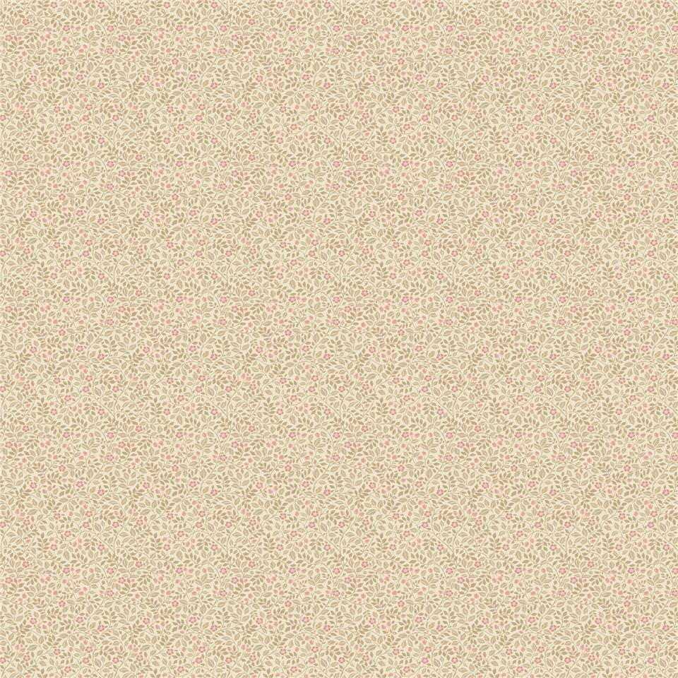 Miniatures 3 Mini Floral Wallpaper - Orange - Galerie - G68705 - Premier Wallcovering