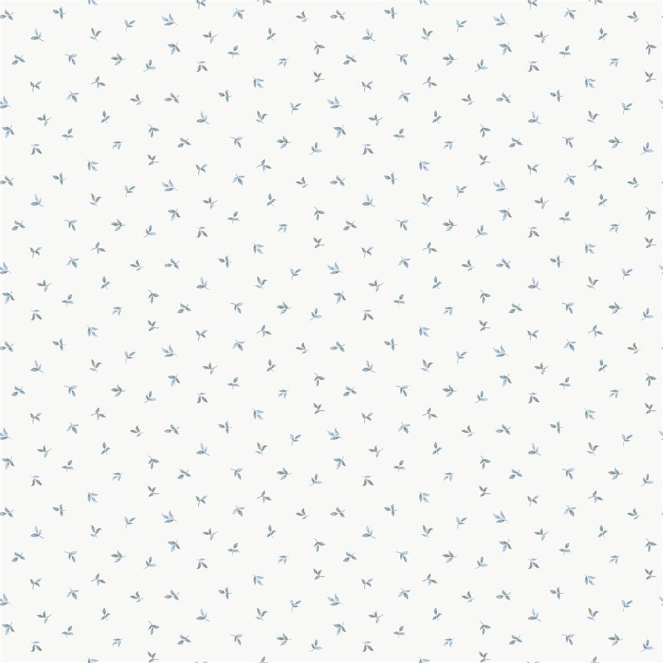 Miniatures 3 Mini Leaf Wallpaper - Blue - Galerie - G68719 - Premier Wallcovering