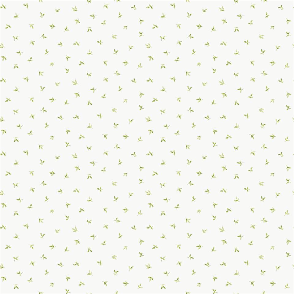 Miniatures 3 Mini Leaf Wallpaper - Green - Galerie - G68721 - Premier Wallcovering