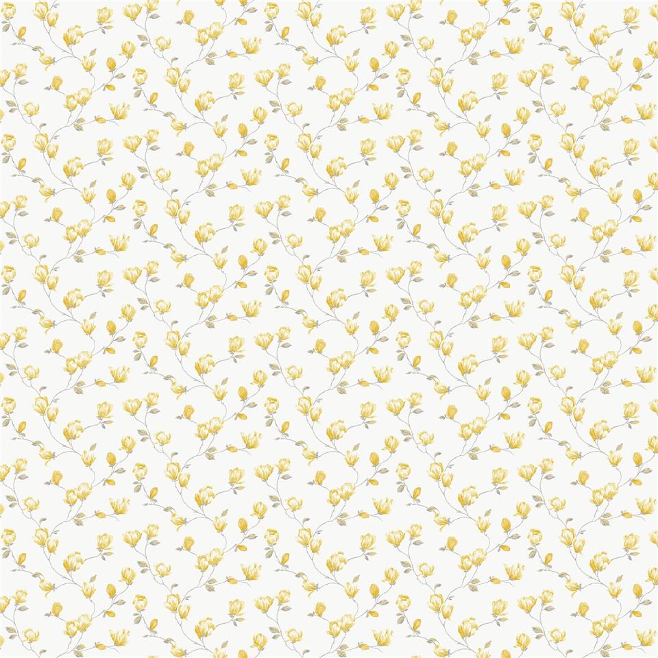 Miniatures 3 Mini Magnolia Wallpaper - Yellow - Galerie - G68725 - Premier Wallcovering