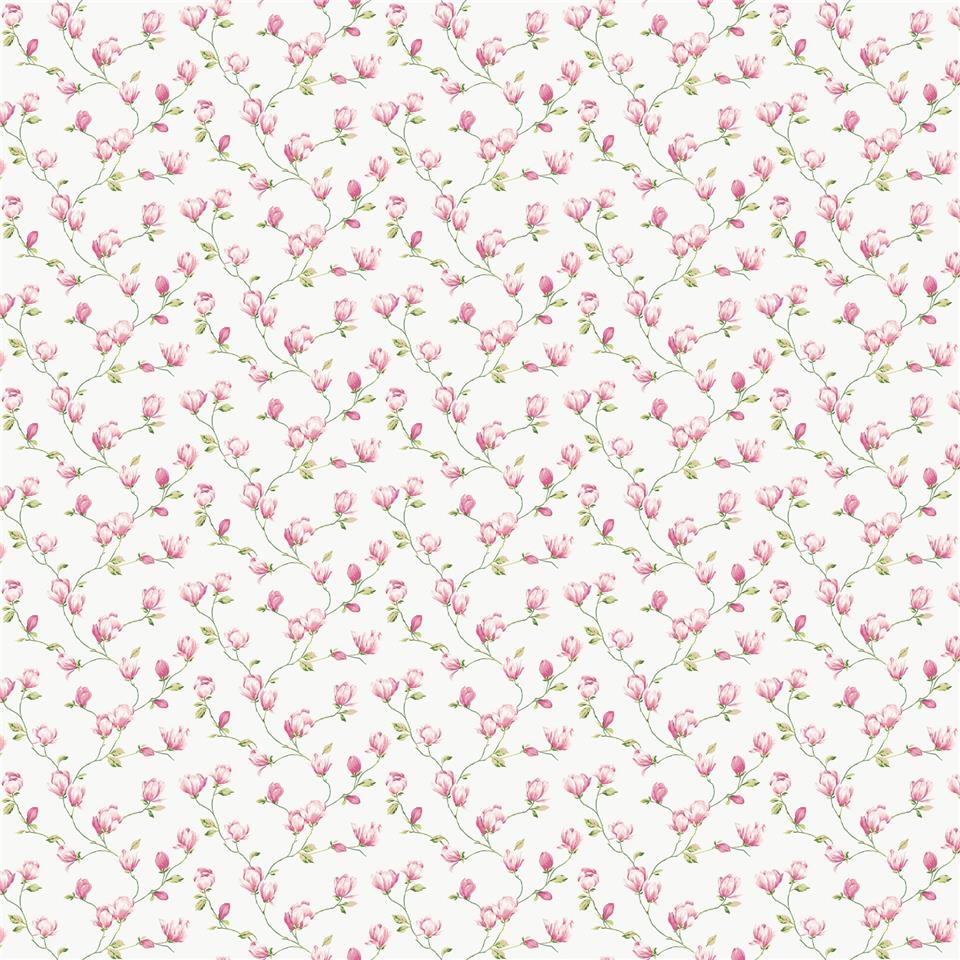 Miniatures 3 Mini Magnolia Wallpaper - Pink - Galerie - G68723 - Premier Wallcovering