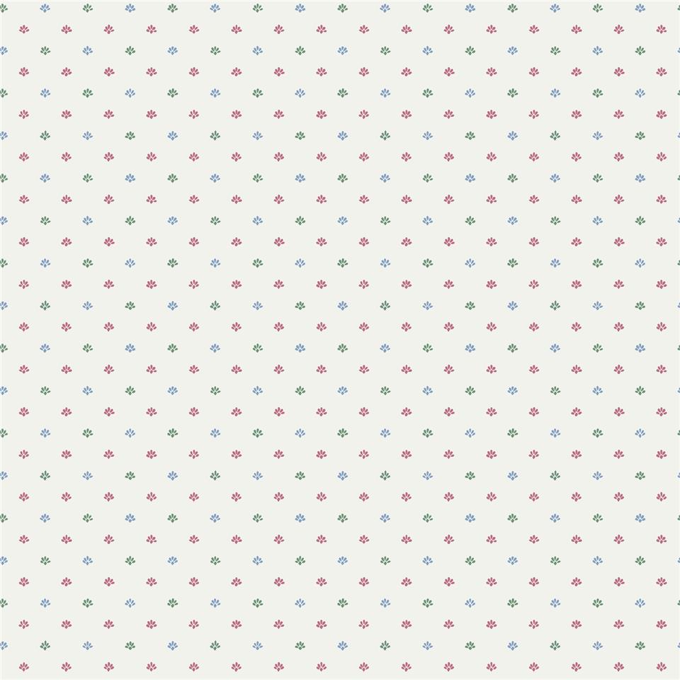 Miniatures 3 Multi Mini Motif Wallpaper - Blue - Galerie - G68733 - Premier Wallcovering