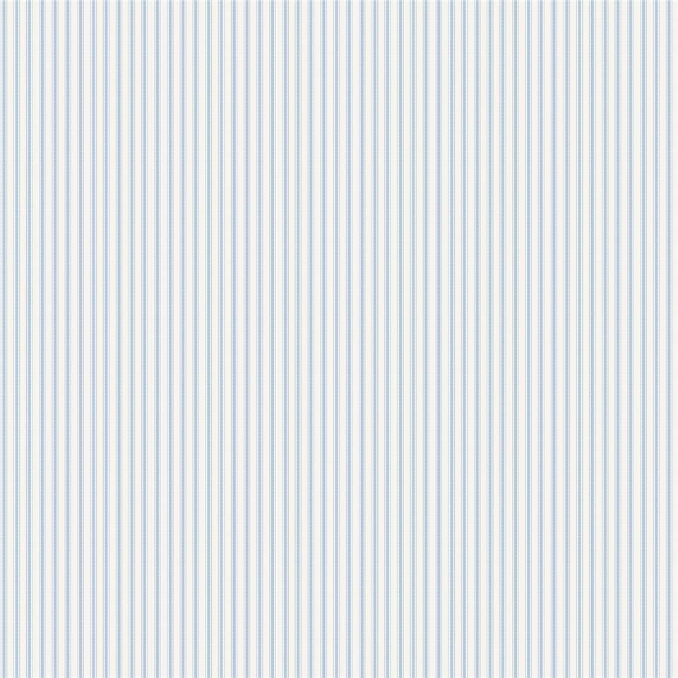 Miniatures 3 Ticking Stripe Wallpaper - Blue - Galerie - G68740 - Premier Wallcovering