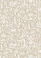 Minna Maze Wallpaper - Raffia - Lewis & Wood - Premier Wallcovering