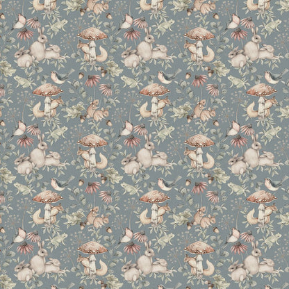 Minou Wallpaper - Blue - Boråstapeter - 7482 - Premier Wallcovering