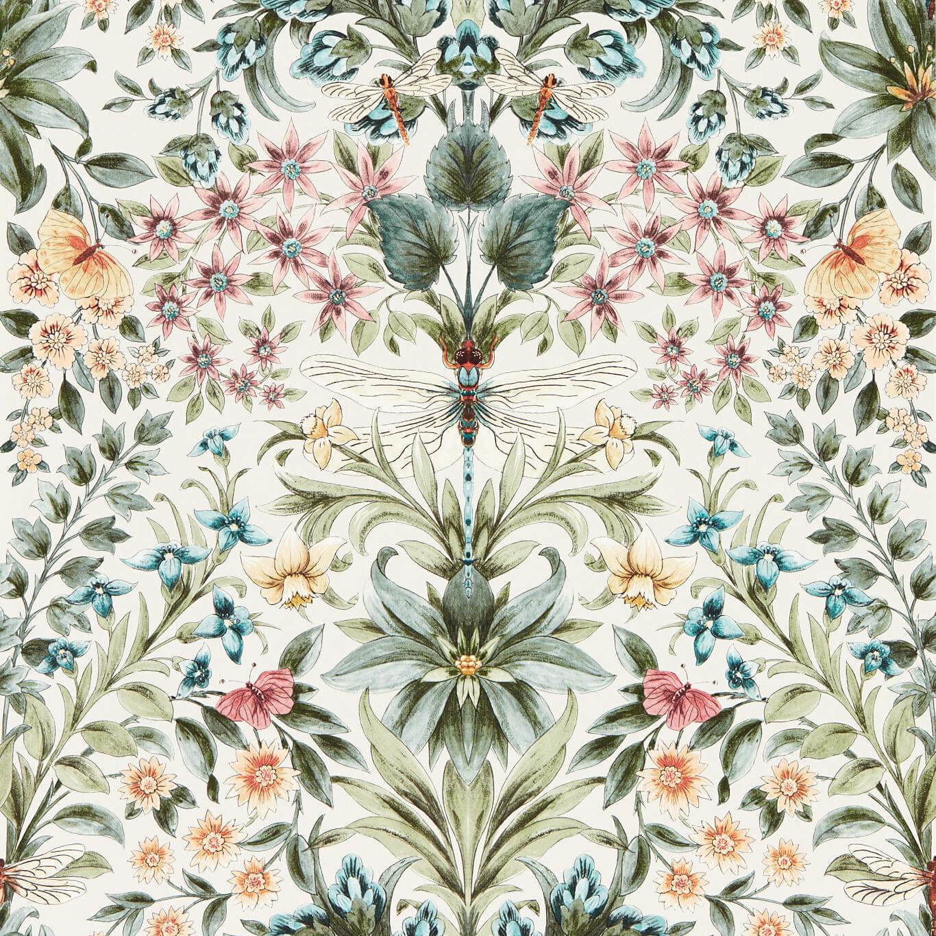 Mirabell Wallpaper - Summer - Clarke & Clarke - W0196/03 - Premier Wallcovering