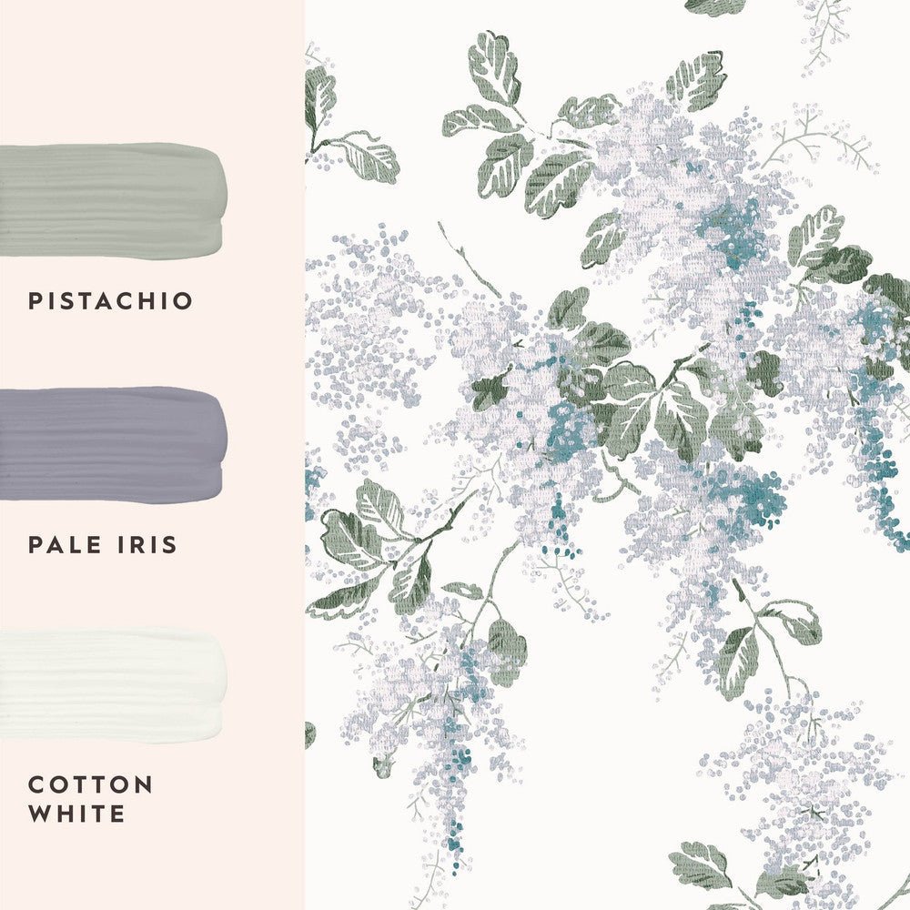 Mirabelle Wallpaper - Pale Seaspray - Laura Ashley - 130106 - Premier Wallcovering