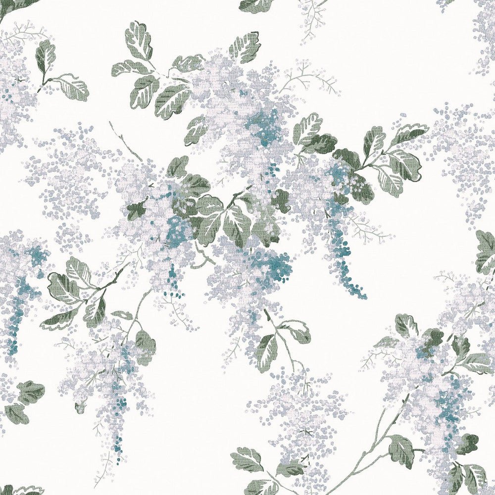 Mirabelle Wallpaper - Pale Seaspray - Laura Ashley - 130106 - Premier Wallcovering