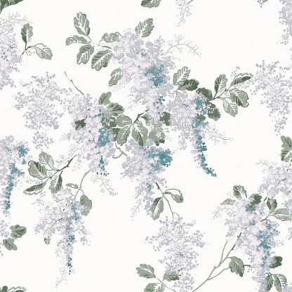 Mirabelle Wallpaper - Pale Seaspray - Laura Ashley - 130106 - Premier Wallcovering