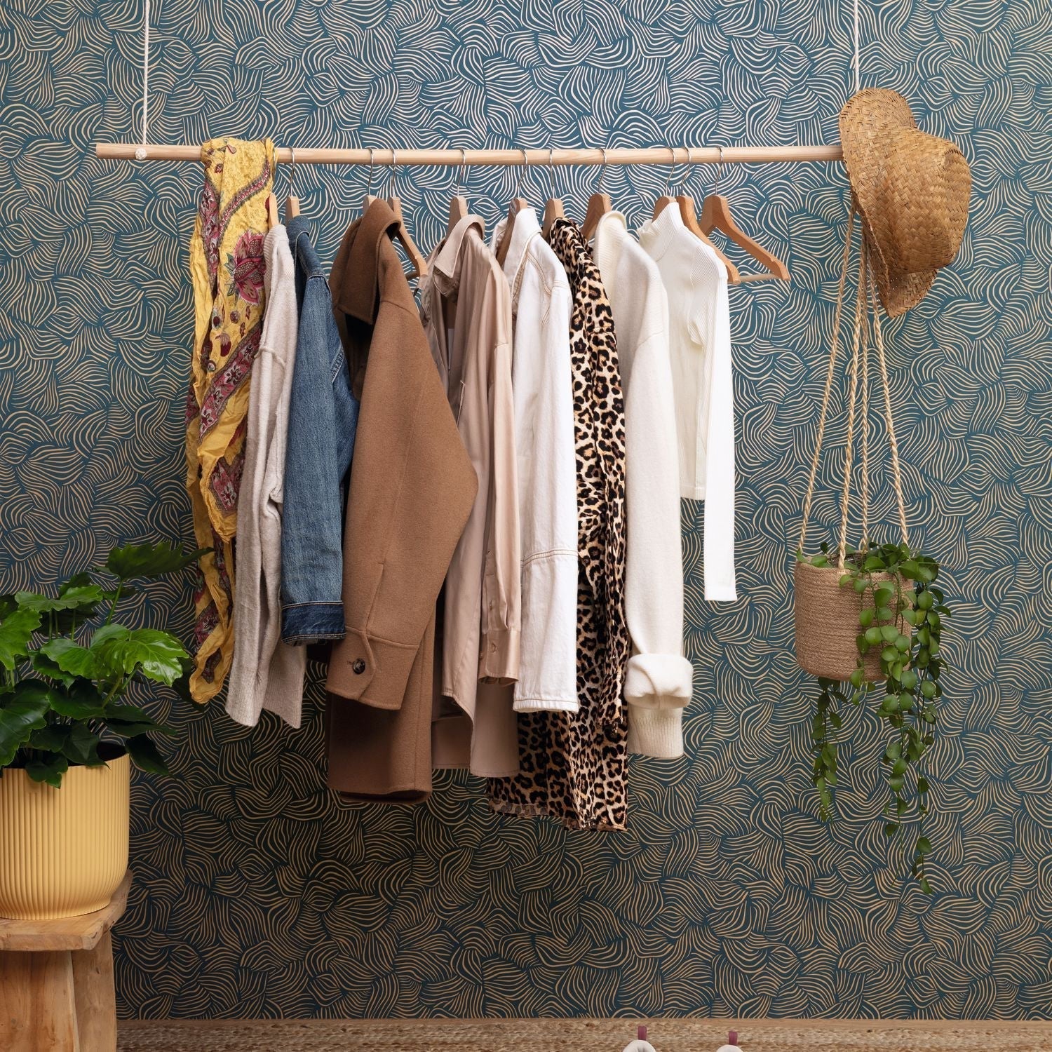 Mirage Wallpaper - Bleu Indigo - Caselio - 103726025