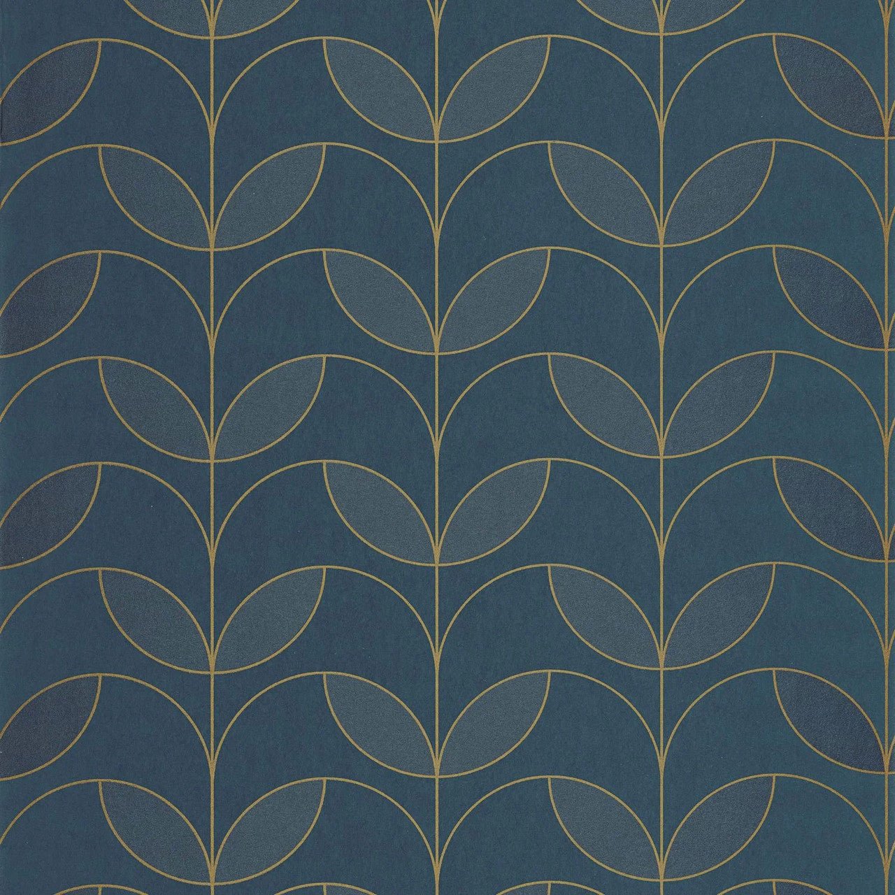 Mistinguett Annees Folles Wallpaper - Bleu Petrole - Casadeco - 201026793 - Premier Wallcovering